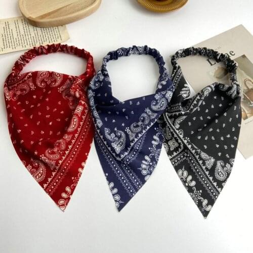 60% Dropshipping!New fashion bohemian style retro headband triangle elastic full matching headscarf