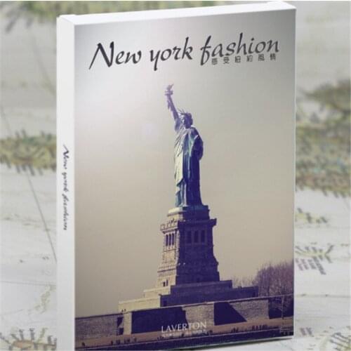 60pcs/lot "Economic center-New York Postcard set" Landscape Greeting Card Christmas Card Message Gift Commemorative postal card