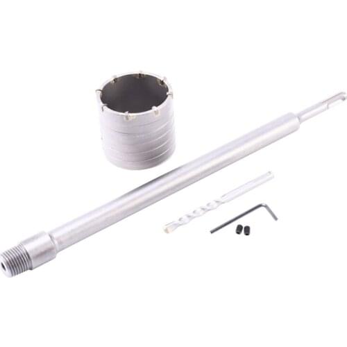 65mm SDS Plus Drill Bits Hole Saw Cutter Drill Bit Kit Extension Masonry Hole Cutter for Brick Concrete Cement Wall