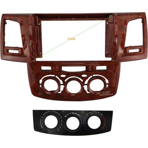 9 INCH Car Audio Frame GPS Navigation Fascia Panel Car dvd Plastic Frame Fascia is suitable for TOYOTA FORTUNER/ VIGO/ HILUX
