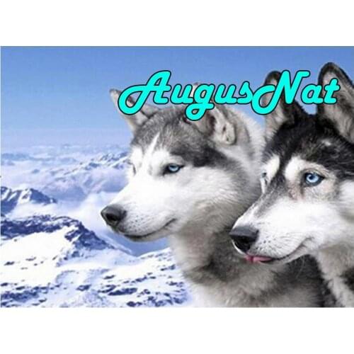 Animal diamond painting wolves daimont embroidery full round pearl puzzle picture wedding love diamant mosaic sticker large size