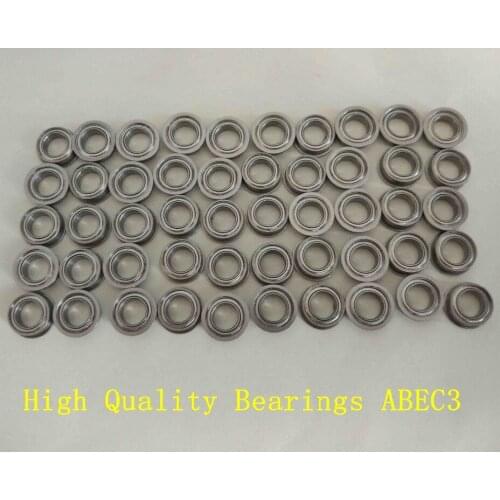 Free shipping 50PCS Flange bearing SMF106 ZZ ABEC3 6X10X3mm stainless steel bearing 6x10x3