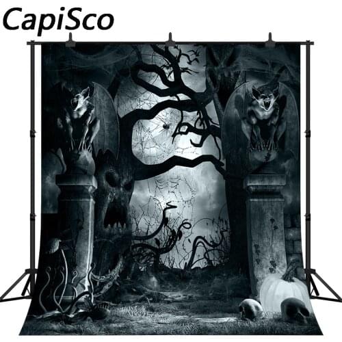 Capisco Halloween Backdrop Scary Graveyard forest Night Ghost Photography Background Children Baby Adults Portraits Photo Studio