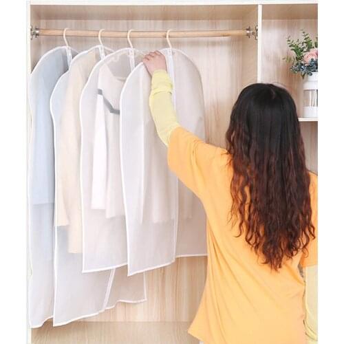 Clothes Dust Cover Dustproof Garment Cloth Storage Home Storage Bag Pouch Case Organizer Waterproof Suit Coat Protector