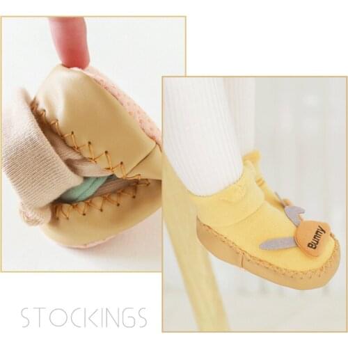 Childrens shoes baby shoes non slip floor shoes autumn and winter baby walking socks baby leather soles socks anti slip floor s