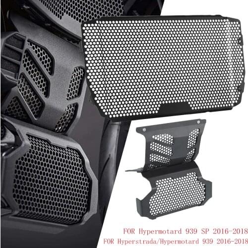 For Ducati Hypermotard 939 SP Hyperstrada 939 Motorcycle Engine Radiator Guard Protector Grille Cover Oil cooler Guard Grill 939