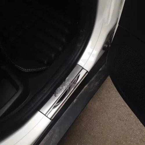 For Ford Focus 3 2 Hatchback Sedan 2012-2017 external Door Sill Scuff Plate Welcome Pedal Stainless Steel Car Styling Accessorie
