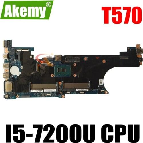 For Lenovo Thinkpad T570 Laptop Motherboard I5-7200U CPU DDR4 LTS-1 448.0AB08.0011 FRU 01ER385 01YR384 01ER111 02HL384