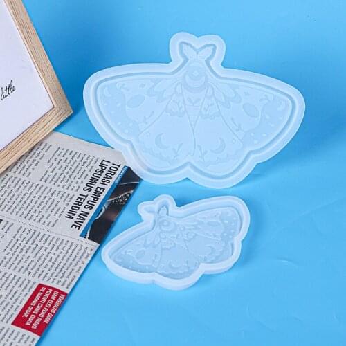 DIY Epoxy Mold Crystal Butterfly Coaster Silicone 2021 New Product Home Decoration Model Size