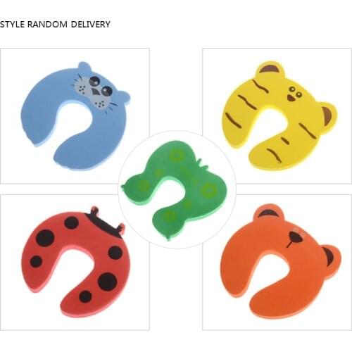Protection Baby Safety Cute Animal Security Door Stopper Baby Card Lock Newborn Care Child Finger Protector Rodom