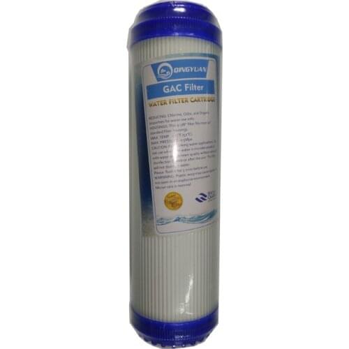 10-Inch Water Purifier Filter UDF/GAC GRANULAR ACTIVATED CARBON 5 MICRONTASTE/ODOR CARBON WATER FILTER FOR REVERSE OSMOSIS