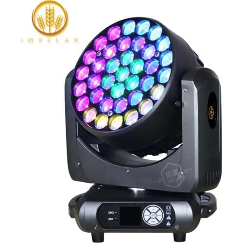 IMRELAX New 37x15W Perfect Zoom Beam Wash Color Mixed Moving Head Lyre LED Stage Disco DJ Light