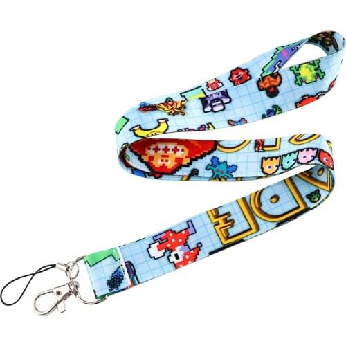 JF843 Cartoon Game Neck Strap Lanyard for Key ID Card Mobile Phone Straps USB Badge Holder Hang Rope Lariat Lanyards