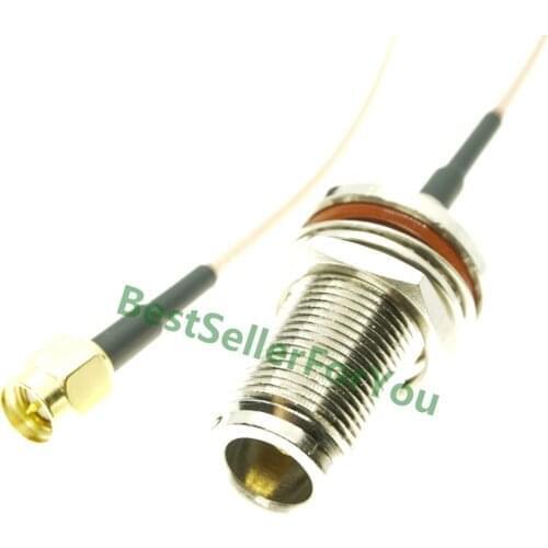 N Female Bulkhead To SMA Male Right angle 90 degree Plug RG316 Pigtail Cable RF Coaxial Cables Jumper Cable
