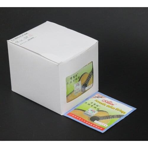 20 Sets Lot Alice A303 Stainless Steel Silver Plated Folk Acoustic Guitar Strings (.011 .015 .024 .032 .042 .052)