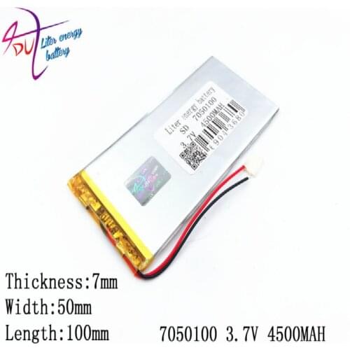 Size 7050100 0750100 3.7v 4500mah Lithium Polymer Battery With Board For Pda Tablet Pcs Digital Products