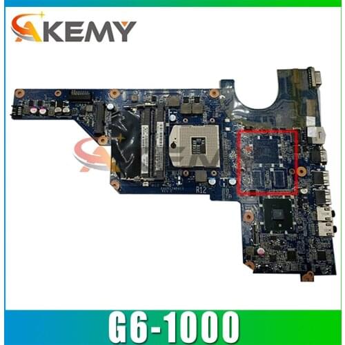 AKemy laptop Motherboard For HP Pavillion G6-1000 Mainboard 636370-001 636370-501 DA0R12MB6E0 HM55