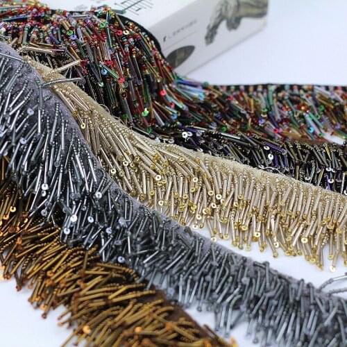 4yards/lot handmade lace craft bridal metal chains wedding trimming stone chiffon lady ribbon tape decorative weaving border