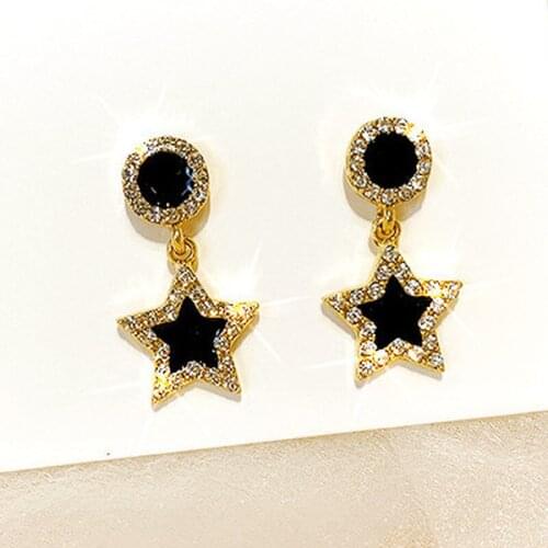 New Korean Statement Earrings for Women Black Cute Arcylic Geometric Dangle Drop Gold Earings Brincos 2020 Fashion Jewelry