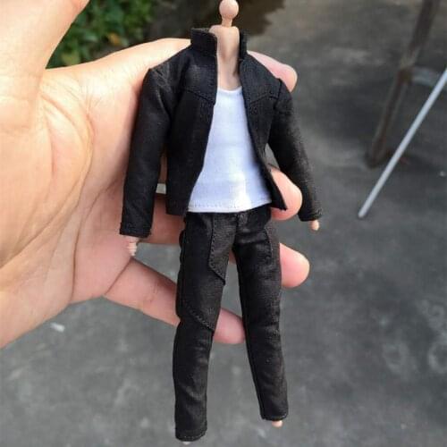 1/12 Scale Clothing Male Jacket Pants Suit for PH TBL 6-inch Movable Doll Trend Toy Jacket Pants Suit in Stock