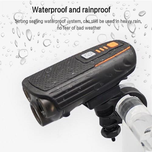 Rechargeable Bike Front and Back Lights with 3 LED Lights Portable Durable Waterproof Easy to Install for Bike SAL99