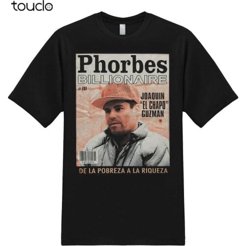 Phorbes Chapo Guzman Narco Mexico Boss Drug Cartel Gift Hip Hop Graphic T-Shirt