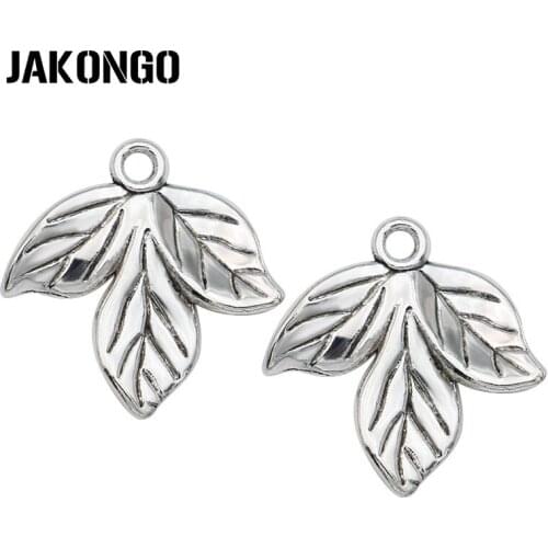 20PCS Tibetan Silver Plated Maple Leaf Charms Pendant for Bracelet Necklace Jewelry Making DIY Handmade Craft 20mm