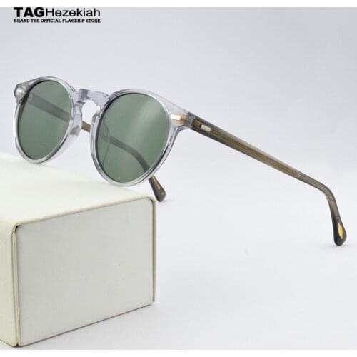 Brand Sunglasses Women 2021 Vintage Ronud Sunglasses Women Glasses Polarized Sunglasses Men OV5186 Driving Fashion Retro UV400