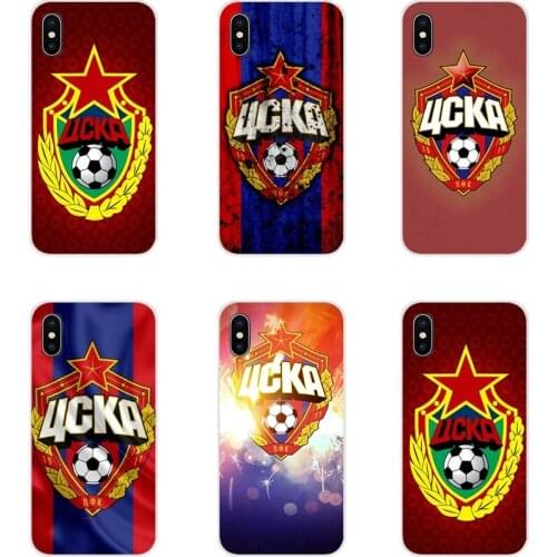 TPU Transparent Case Cover For Samsung A10 A30 A40 A50 A60 A70 Galaxy S2 Note 2 3 Grand Core Prime PFC CSKA Moscow Football Team