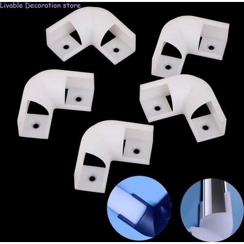 90 Degree Corner Housing Connector Led Line Light V-Wash Wall Light Plastic Plug Fittings 16*16mm Profile Joint 5Pcs