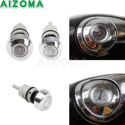 1x Dipstick Oil Temperature Gauge Sensitive Fuel Tank Cap Plug Temp For Harley Sportster XL 883/1200 Iron Super Low Custom 04-19