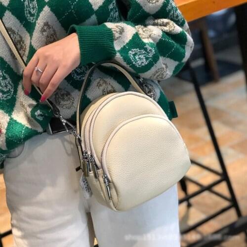 2021 Women Fashion Large Capacity One-Shoulder Bag Ladies Soft Leathe Handbag Leisure Crossbody Mini Bag