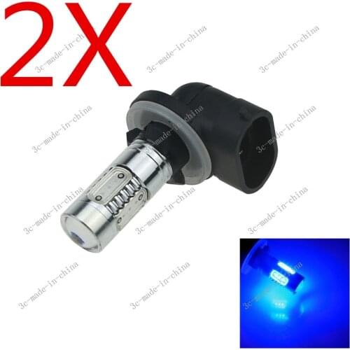 2X Blue 5 COB 7.5W LED 881 886 H27W2 Car Bulb Fog Light Driving Headlight
