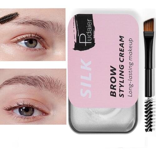 3D Wild Eyebrows Natural Eyebrow Shape Makeup Tool Lasting Gel Soap Transparent Eyebrow Shaping Cream DIY