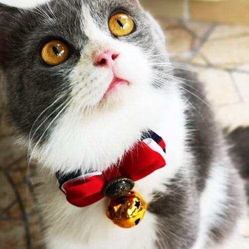 Pet Accessories Handmade Bow Ties Lace Dog Necklace Dogs Festival Bow Tie Cat bow tie bow bell small dog pet dog collar