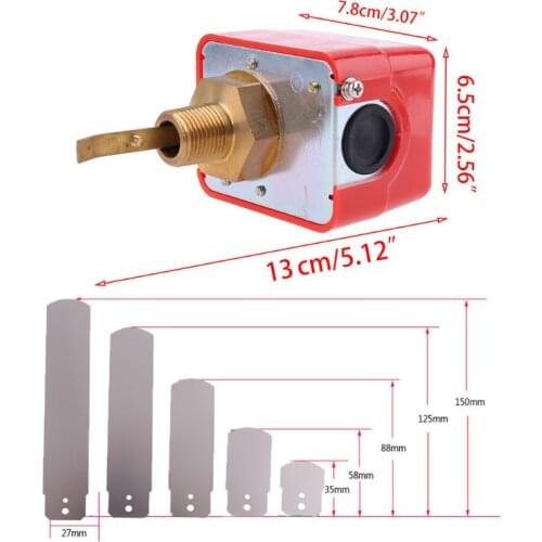 69HF HFS-20/15/25 R3/4 Liquid Water Oil Sensor Control Automatic Paddle Flow Switch 15A 250V IP54