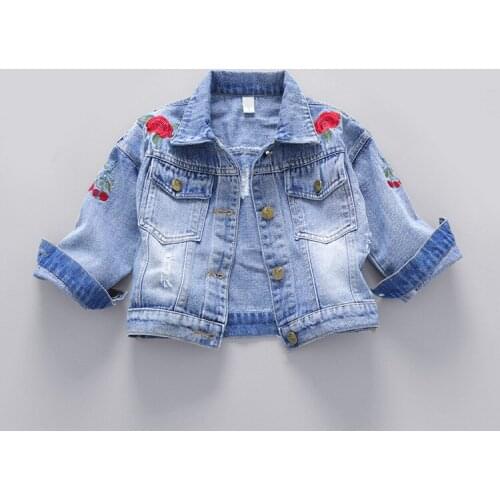 BAILIWEINI Denim Jackets For Girls