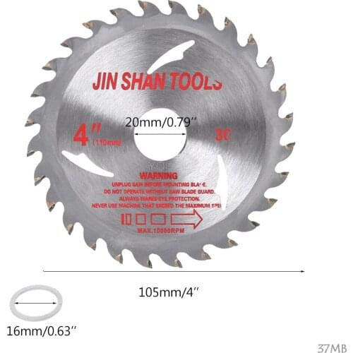 105mm Circular Saw Blade Disc Wood Cutting Tool Bore Diameter 20mm For Rotary Tool Woodworking