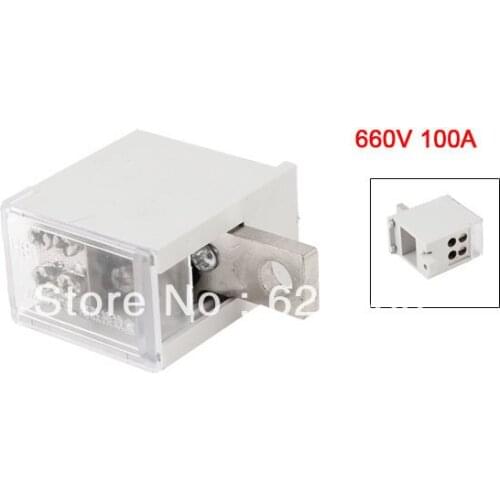 HS6 660V 100A One Inlet Four Outlet Contact Pin Type Wire Terminal Junction Box
