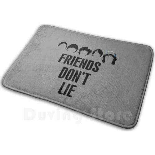 Friends Don't Lie Carpet Mat Rug Cushion Soft Non-Slip Eleven 11 Dustin 80s Tv Mike Demo Gorgon Upside Down Lucas