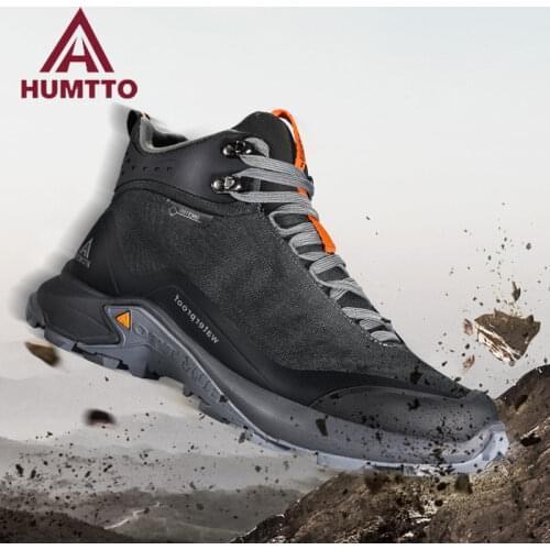 HUMTTO Hiking Shoes Men Outdoor Climbing Camping Hunting Boots Mountain Trekking Sneakers Mens Tactical Wakling Sport Shoes