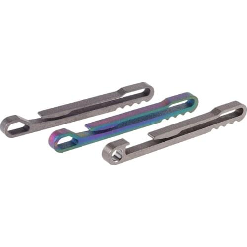 N0HA Titanium Alloy Key Ring Belt Clip Quick Draw Keychain Hanging Buckle Corkscrew