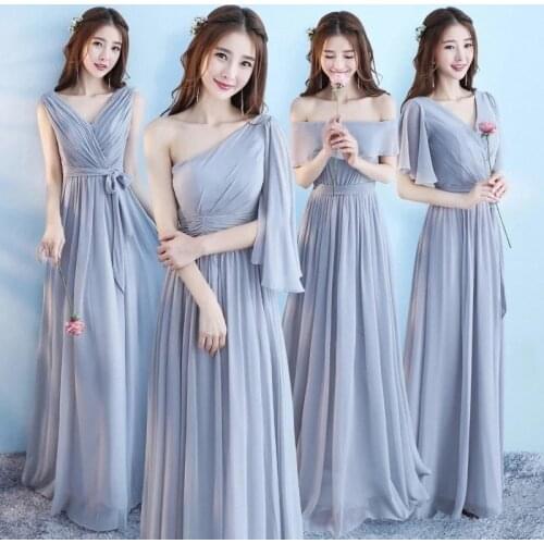 Customizable Chiffon Bridesmaid Dresses Girl Alibride Elegant A Line Wedding Party Dress Plus Size Vestido De Fiesta De Boda
