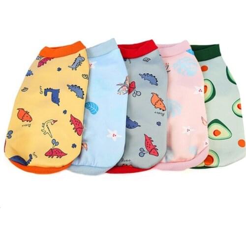 Pet Clothes Autumn And Winter Cute Print Warm Pet Clothing For Chihuahua Puppy Dogs Sweatshirt Puppy Cat Pullover Dogs