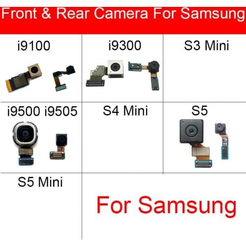 Front & Rear Back Camera For Samsung Galaxy S2 S3 S4 S5 Mini I9500 I9505 I9100 Small Facing Main Big Camera replacement Parts