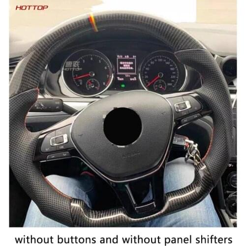 For Volkswagen VW Golf Polo Tiguan R Sagitar Scirocco Magotan Car Carbon Fiber Steering Wheel