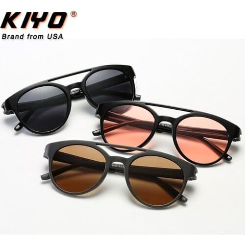 KIYO Brand 2020 New Women Men Oval Polarized Sunglasses PC Classic Sun Glasses High Quality UV400 Driving Eyewear 3842