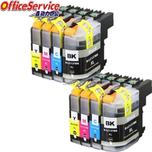 8X LC137 LC135 Compatible Ink Cartridge For Brother MFC-J4410DW MFC-J4510DW MFC-J4710DW MFC-J6520DW MFC-J6720DW J6920DW printer