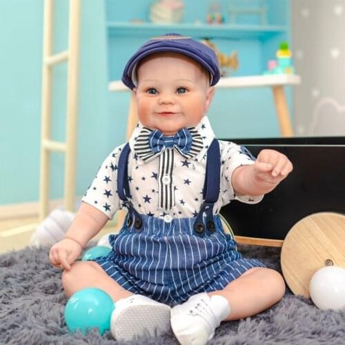 Waterproof Realistic Boy Washable Doll Toys for Kids Lifelike Boy Doll Toy Reborn Interactive Silicone Doll 97BC