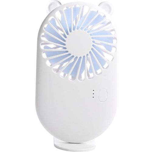 2pcs Cute Portable Mini Fan Outdoor Office Personal Cooling Fan Low Noize